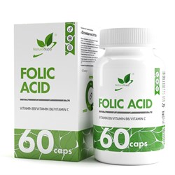 Natural Supp Фолиевая кислота / Folic acid / 60 кап. - фото 5101